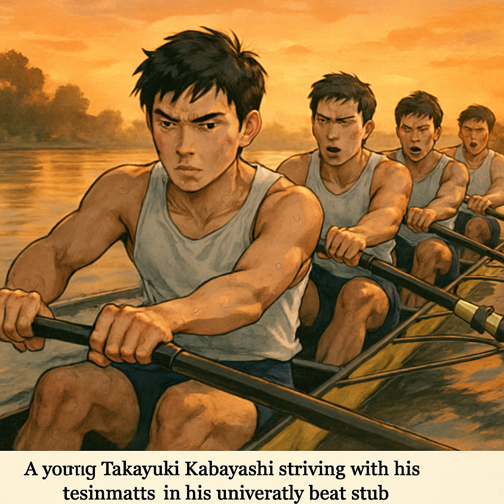 政治家・小林鷹之氏のボート部の風景